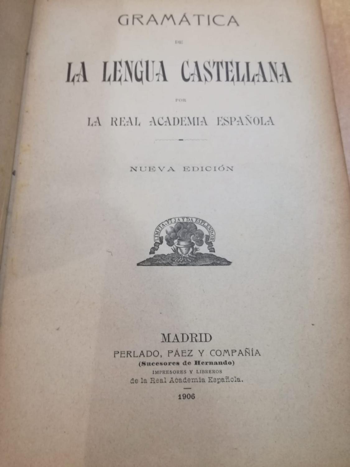 Gramatica de la Lengua Castellana book image