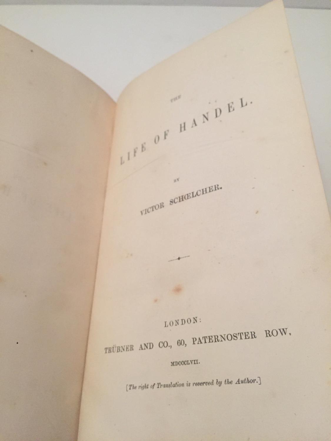 The Life of Handel book image
