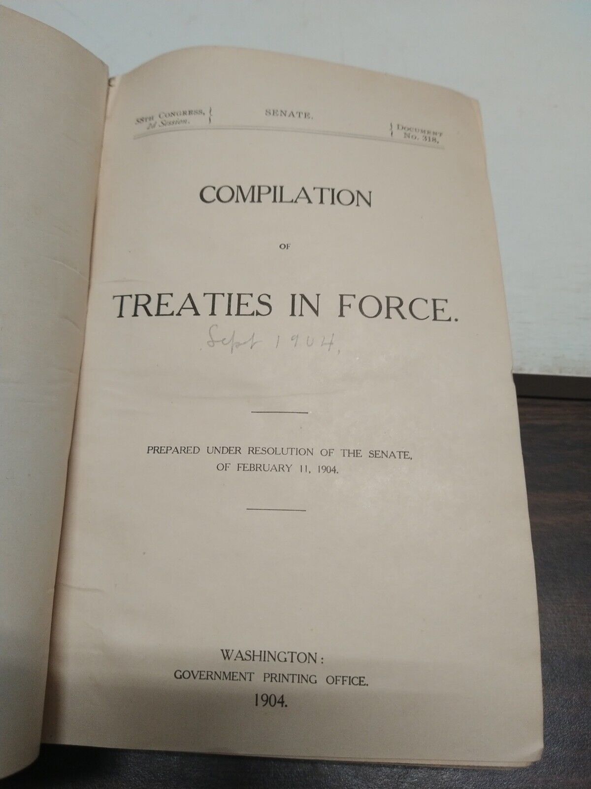 Compilation of Treaties in Force book image